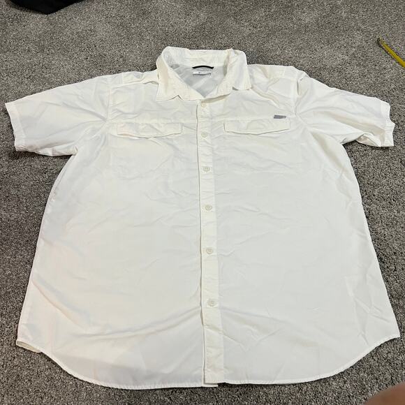 Columbia Omni Shade White Button Down Shirt size XL - Picture 1 of 4